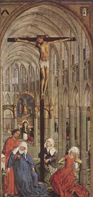 Rogier van der Weyden Crucifixion in a Church (mk08)